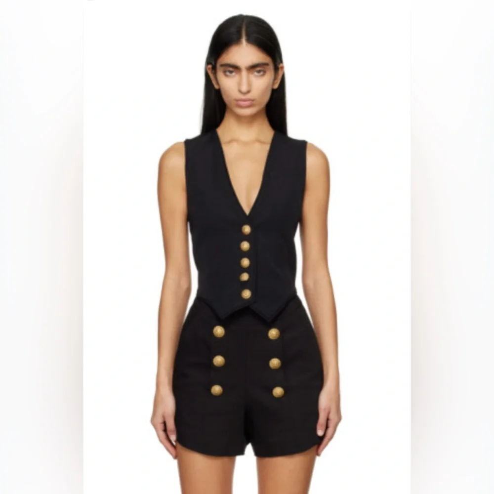Balmain Button Vest - Picture 2 of 7